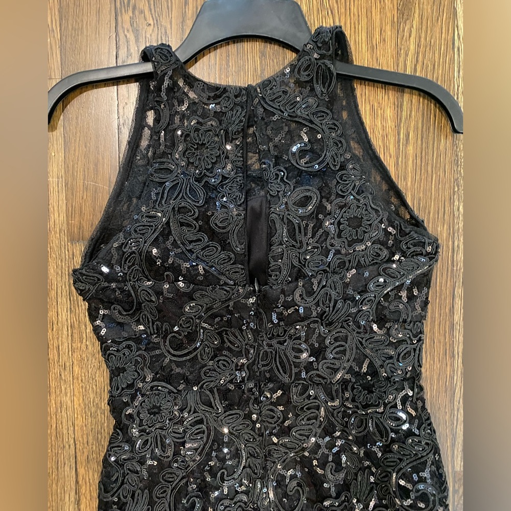 Aidan Mattox Lace & Sequin Floor Length Gown - image 5